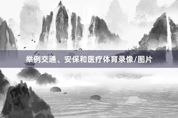 举例交通、安保和医疗体育录像/图片